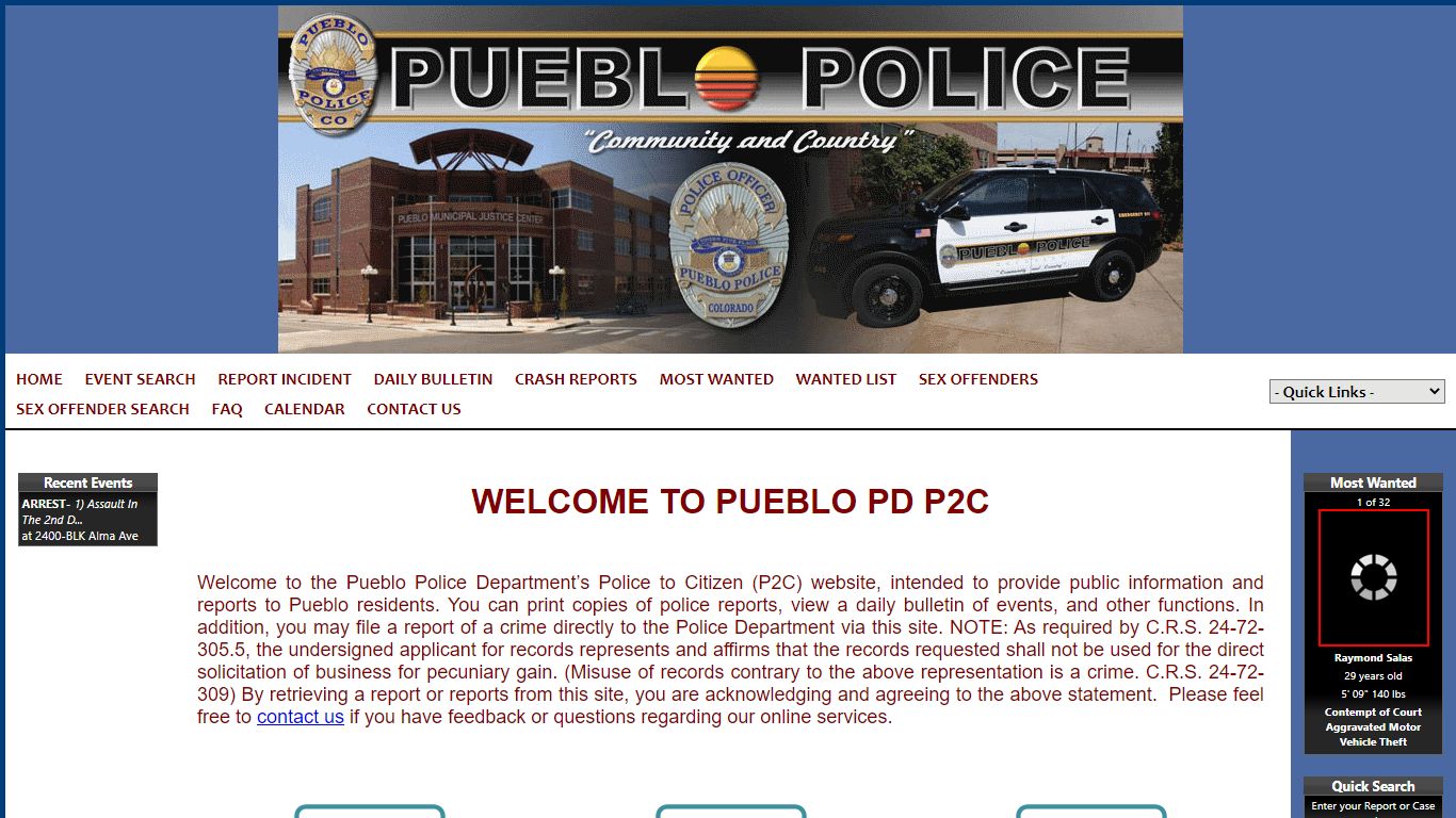 Pueblo Police Department P2C